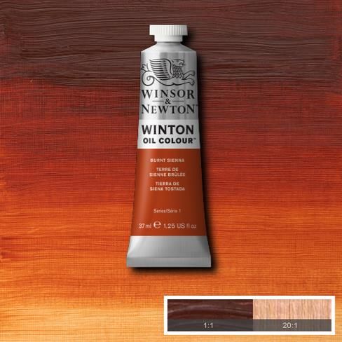 Масляная краска Winton от Winsor & Newton, 37 мл. Цвет: BURNT SIENNA