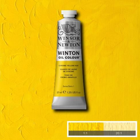 Олійна фарба Winton від Winsor & Newton, 37мл. Колір: CHROME YELLOW HUE 
