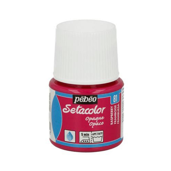 Фарба акрилова для тканини Pebeo Setacolor Opaque, 081 МАЛИНОВА, 45 ml 