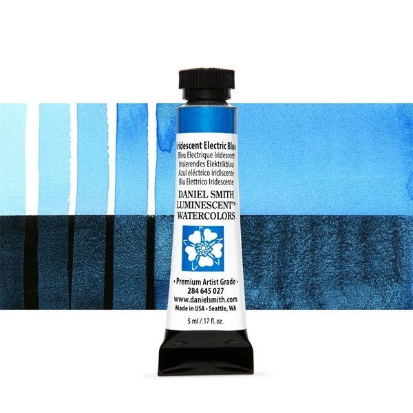 Акварельна фарба Daniel Smith, туба, 5мл. Колір: Iridescent Electric Blue s1 
