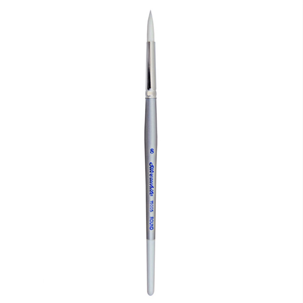 Кисть круглая Silver Brush, синтетика, к.р. SILVERWHITE 1500S. №8 (6 мм)