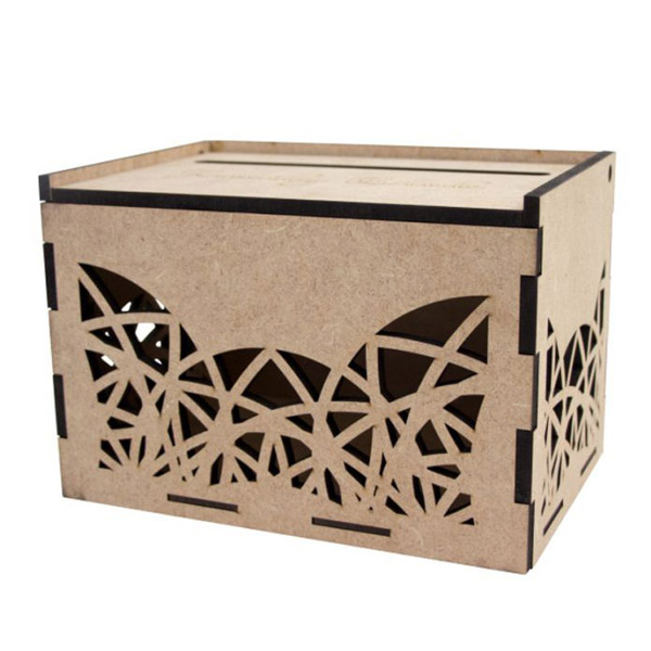 Дерев'яна скринька для поздоровлень „Family bank“, МДФ, 22х15х15 см, ROSA TALENT 
