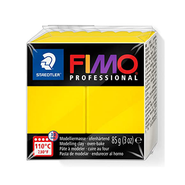 Пластика "FIMO Professional", 85 г. Колір: Жовтий 100 