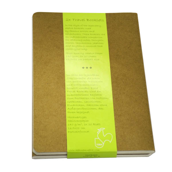 Блокноты для набросков Hahnemuhle «Travel Booklet», портретная, 9х14см, 20л, 140г/м2, 2шт. - фото 1