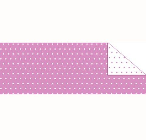 Картон дизайнерський Ursus двосторонній «Пунктир Міні» 300 г, 20х30см рожевий 