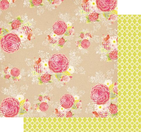 Бумага для скрапбукинга «Krafty Floral» 30х30 см