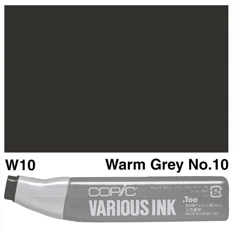 Чернила для маркеров Copic Various Ink, #W-2 Warm gray (Теплый серый)