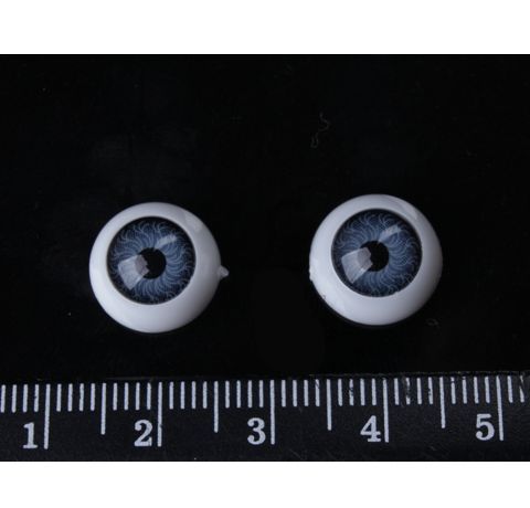 Очі для іграшок, сірі, круглі, d-8 мм (2 шт/уп.) 