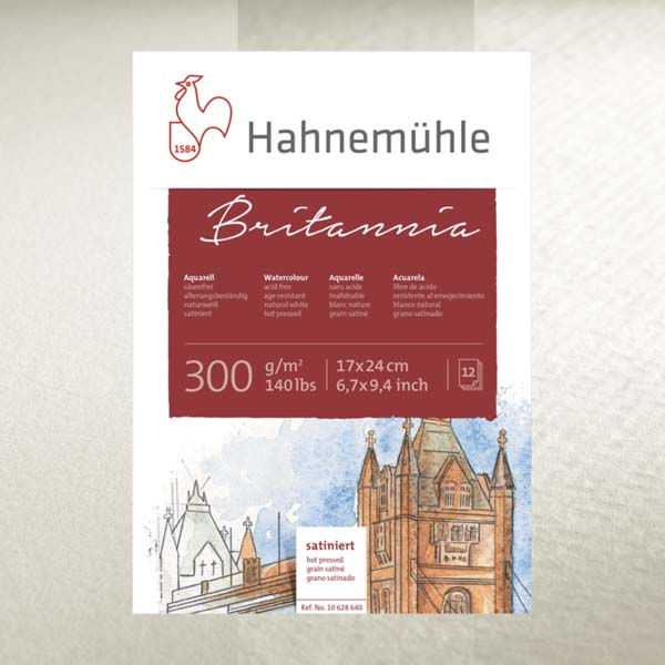 Папір для акварелі Britannia Hahnemuhle 100% целюлоза, В2 (50х65 см), 300 г/м2  - фото 1