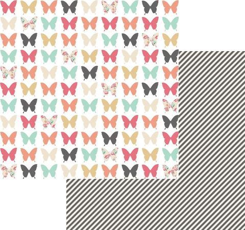 Папір для скрапбукінгу Butterflies 30х30 см 