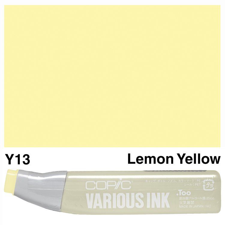 Чорнило для маркерів Copic Various Ink #Y-13 Yellow (Жовтий) 