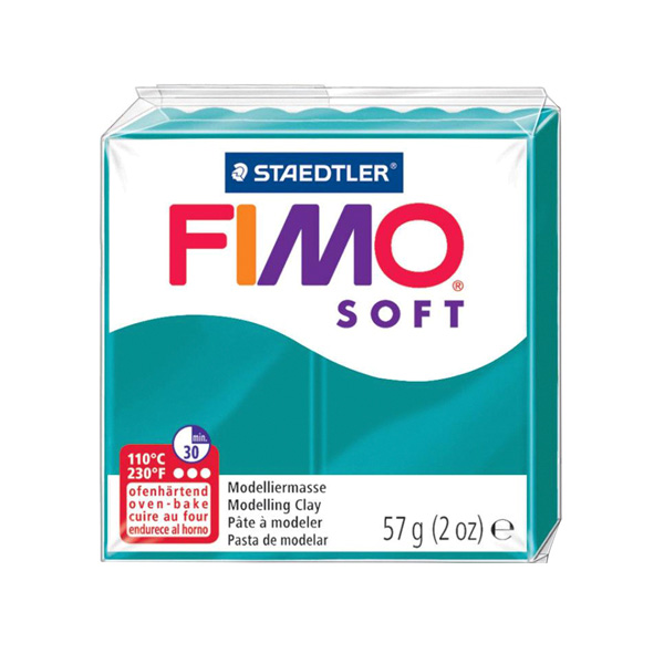 Пластика «FIMO Soft», 56 г. Цвет: Бирюзовый №36