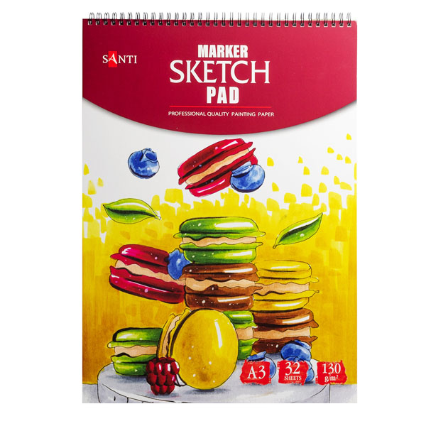 Альбом для маркеров SANTI "Marker Sketch Pad", А3, 32 л., 130 г/м2 - фото 1