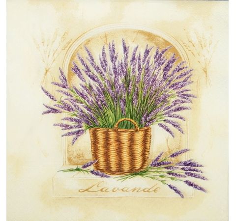Серветка Лаванда у кошику 