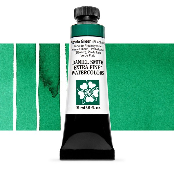 Акварельная краска Daniel Smith, туба, 15мл. Цвет: Phthalo Green (Blue Shade) s1
