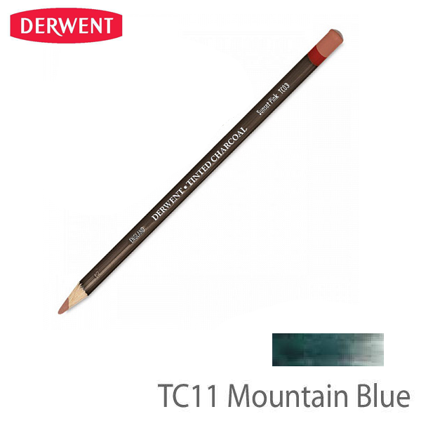 Вугільний олівець Derwent Tinted Charcoal, (TC11) гірський синій. 