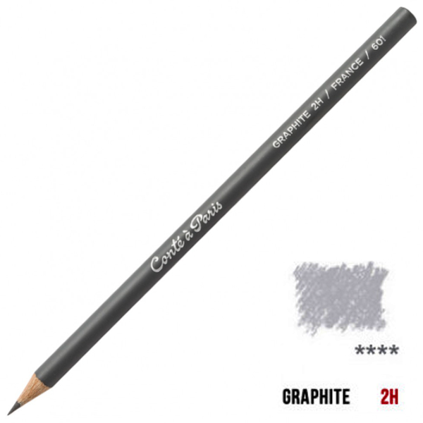 Олівець для екскізів Black lead pencil, Graphite Conte, 2H 