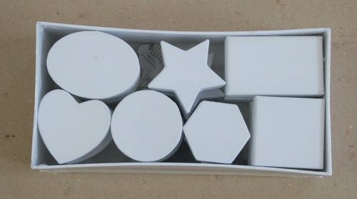 Набор картонных коробок (15 шт.) белые