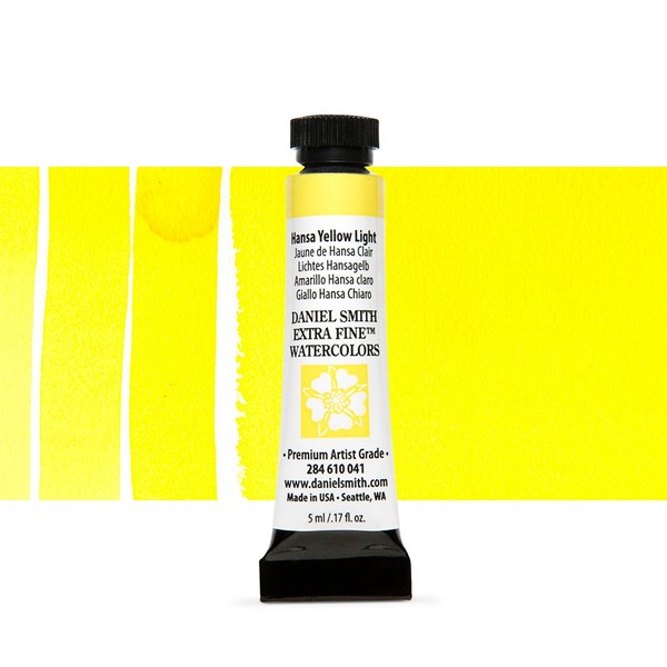 Акварельна фарба Daniel Smith, туба, 5мл. Колір: Hansa Yellow Light s1 