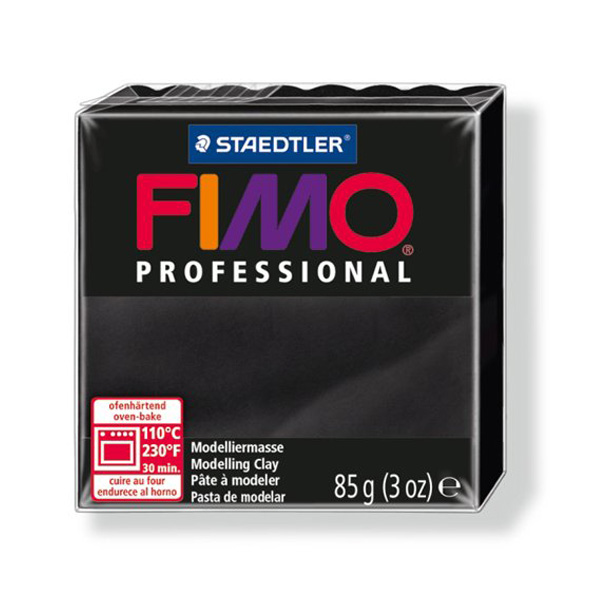 Пластика "FIMO Professional", 85 г. Колір: Чорний 9 