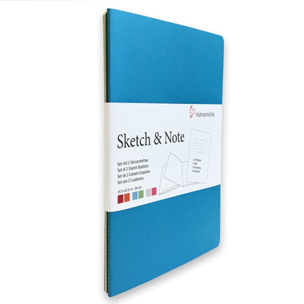 Скетчбук для зарисовок Hahnemuhle «Sketch&Note», мягкая обл, синий, А6, 20л, 125г/м2 - фото 1