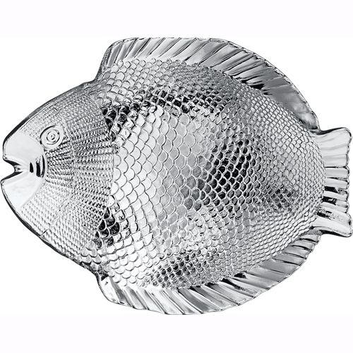 Стеклянная тарелка «Рыбка», 20*26 cм