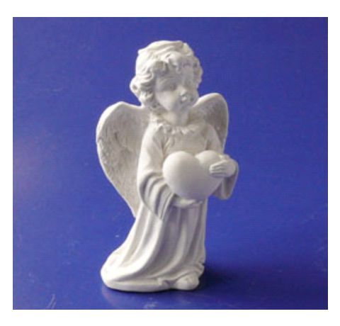 Статуетка из гипса «Ангелочек с сердечком», 7,5 см