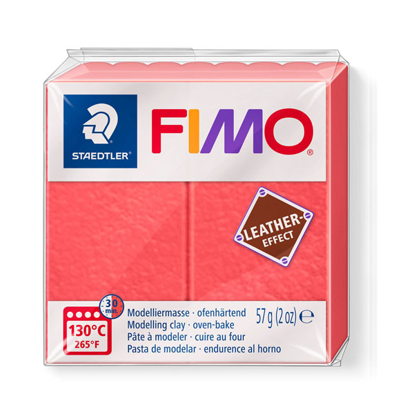 Пластика FIMO «Leather-effect», 57 г., АРБУЗ