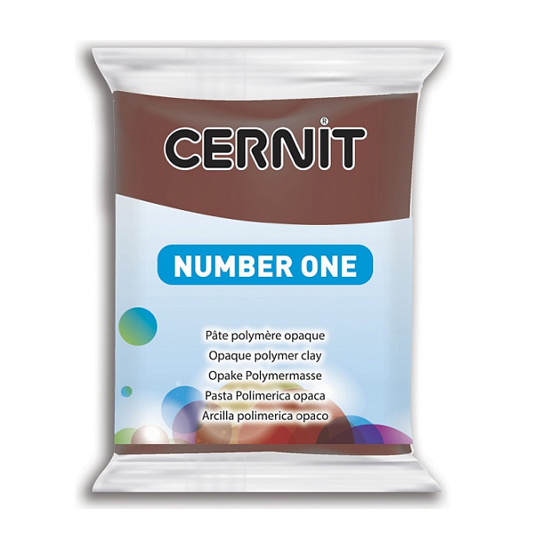 Полимерная глина Cernit Number One, 56 гр. Цвет: Коричневый №023