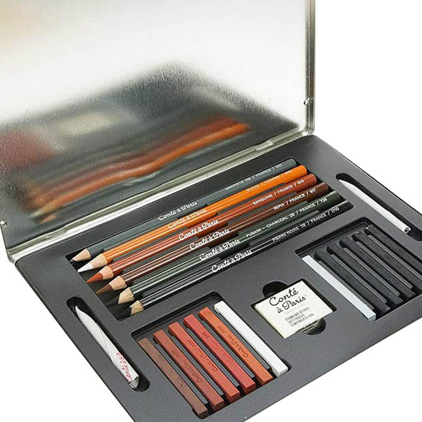 Набір олівців для екскізів Sketching метал. упак. Conte  - фото 2
