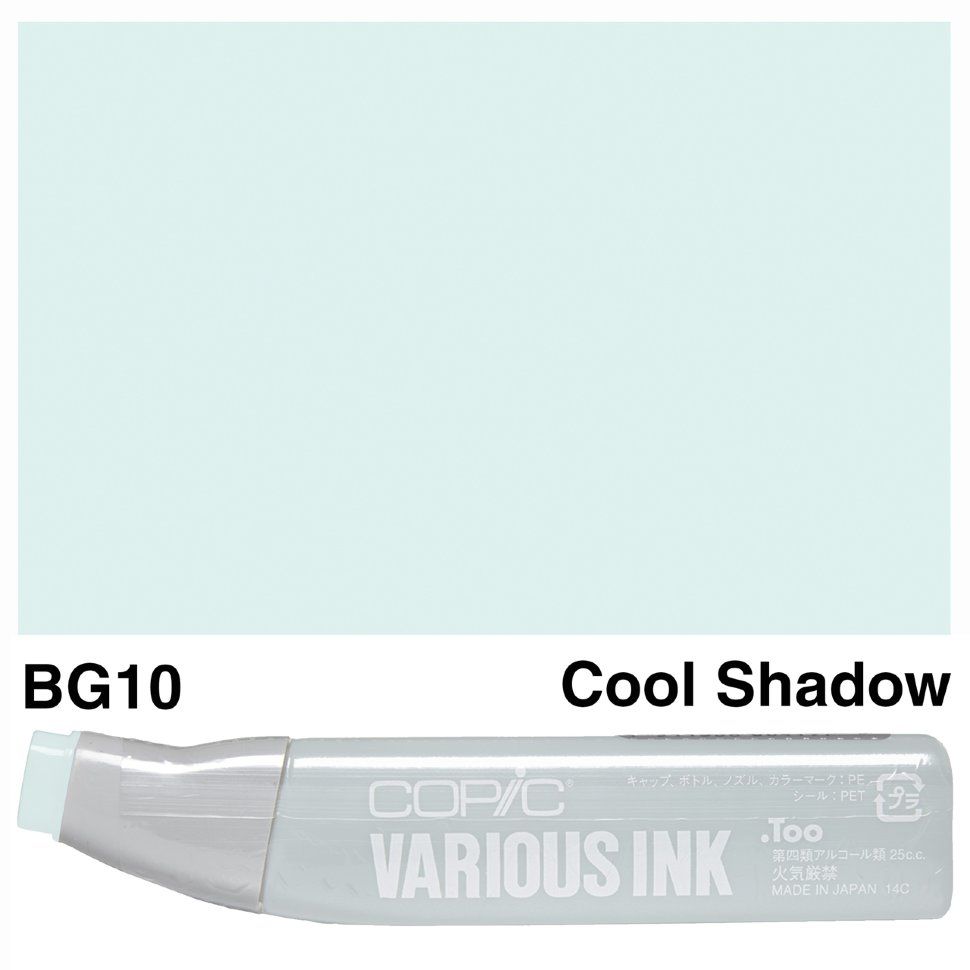 Чорнило для маркерів Copic Various Ink, #BG-10 Blue green (Голубово-зелений) 