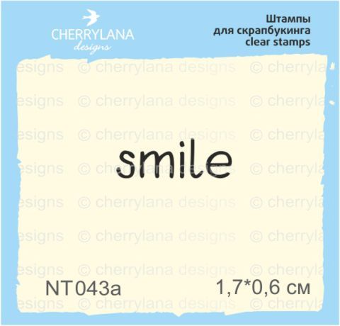 Прозорий штамп для скрапбукінгу Smile 