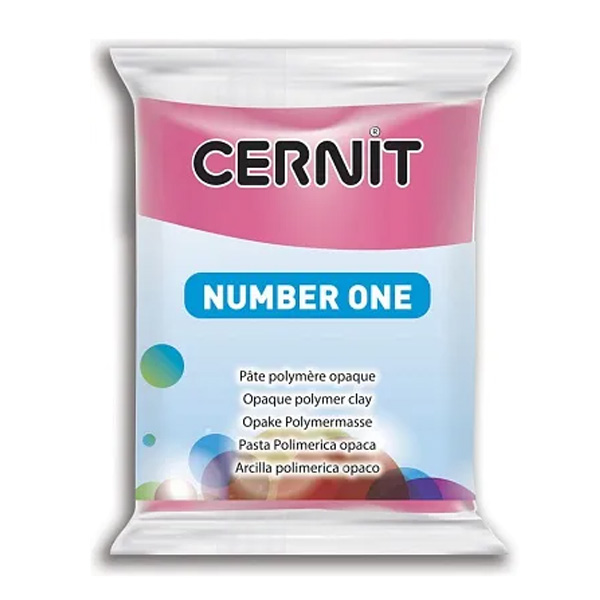 Полімерна глина Cernit Number One, 56 гр. Колір: Полуничний 