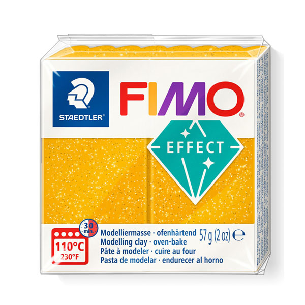 Пластика «FIMO Effect Glitter», 57 г. Цвет: Золото с блёстками