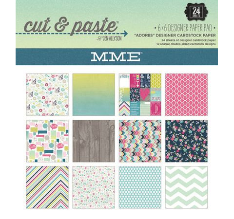 Набор бумаги 15х15 см Adorbs 24л.