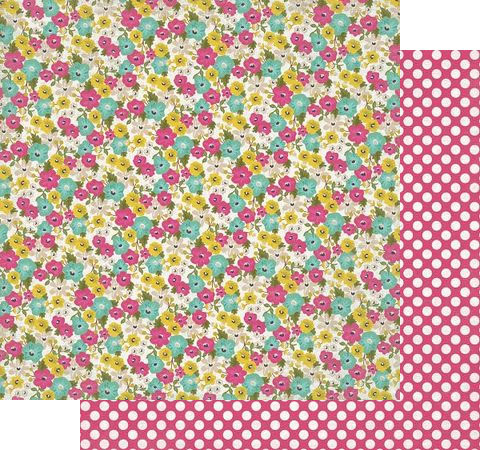 Бумага для скрапбукинга «Mini Flowers», 30,5х30,5 смм