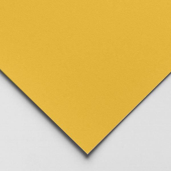 Папір для пастелі Hahnemuhle "Velour", оксамитова фактура, 50х70см, 260г/м2. Колір жовтий 