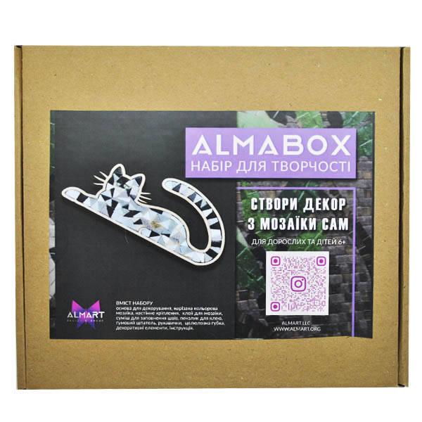 Набор для декорирования мозаикой ALMABOX «Котик-2»