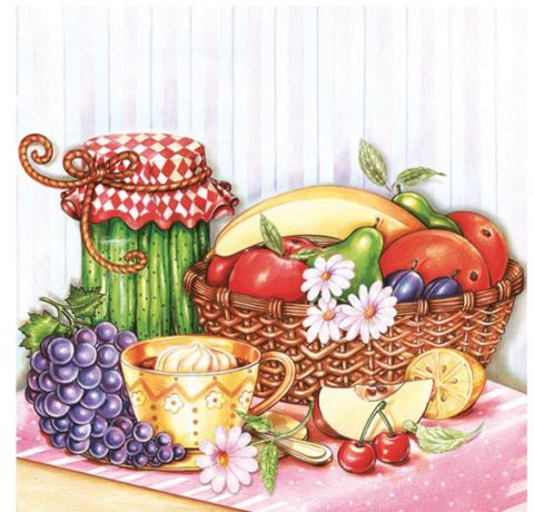 Серветка Кошик із фруктами 