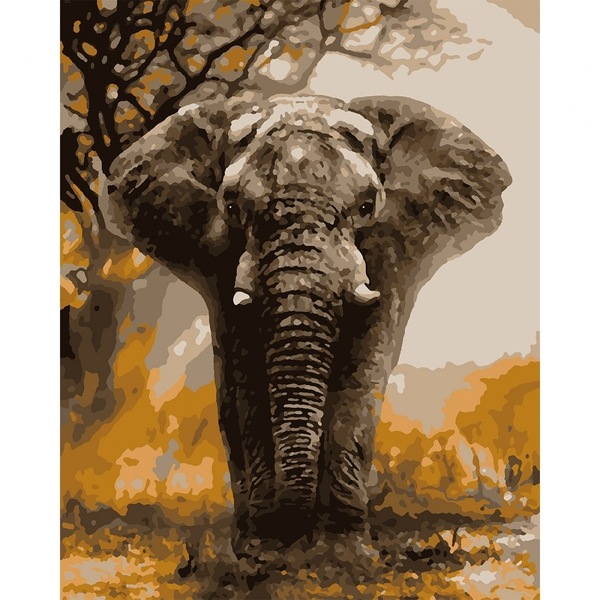 Картина по номерам "Слон", 40*50 см, SANTI - фото 1