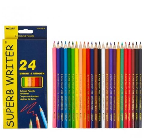 Набір кольорових олівців Marco, SUPERB WRITER, 24 шт. 