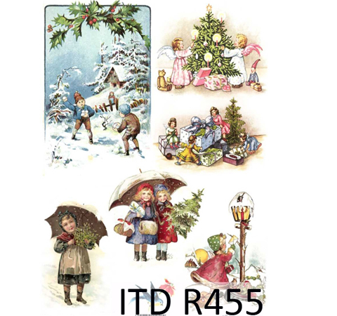 Рисовая бумага «Под зонтом» А4