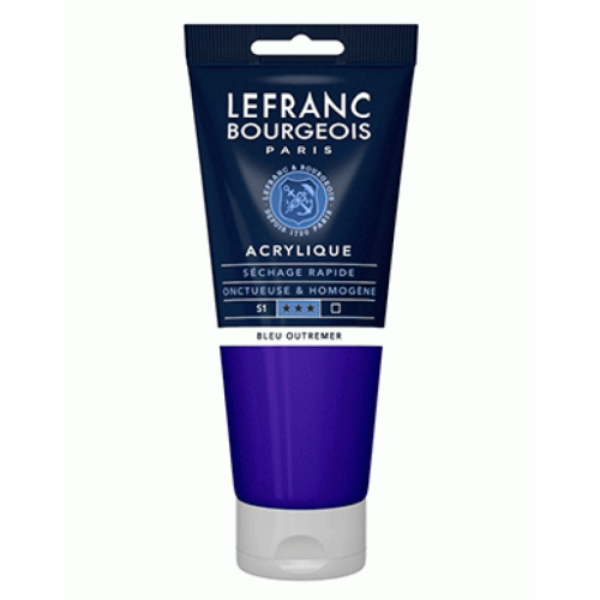 Фарба акрилова Lefranc Fine Acrylic Color 200 мл #043 Ultramarine blue (Ультрамарин) 