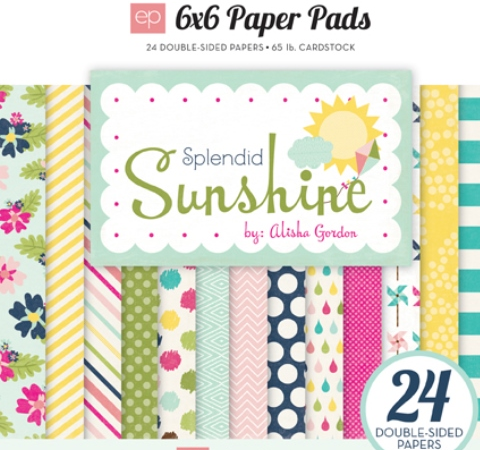 Набор бумаги Echo Park «Splendid Sunshine», 15х15см, 24л.