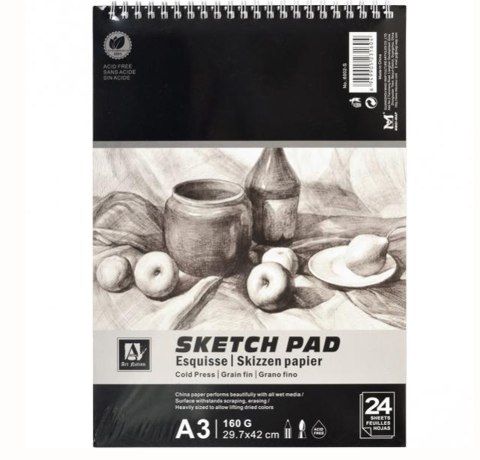Альбом "Sketch Pad" 24 листи, 160г/м2, А3 