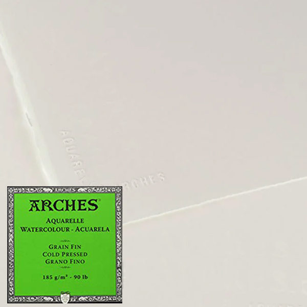 Arches Бумага для акварели, Hot Pressed, 100% хлопок,  185 гр, 56x76 см 