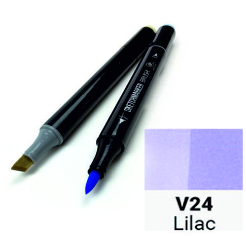 Маркер SKETCHMARKER BRUSH, колір БИЗНЕВИЙ (Lilac) 2 пера: долото і м'яке, SMB-V024 