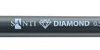 Гелева ручка Santi Diamond, 5 мм, чорна 