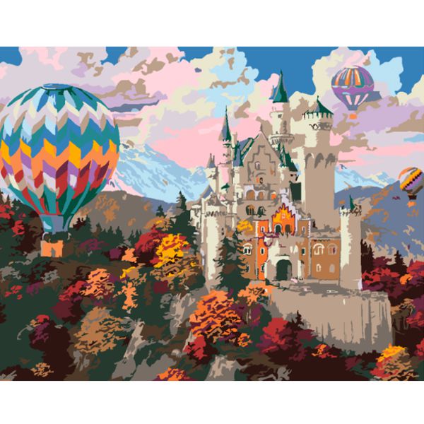 Набор-стандарт, картина по номерам, Dream Castle, 35х45см, ROSA START