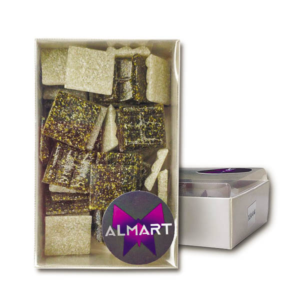 Стекляная мозаика ALMART,  МИКС(XA06/XA36), 20x20 мм, 150 гр (50 шт).